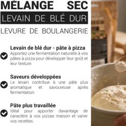 Levain de blé dur pour pâte à pizza 150 g