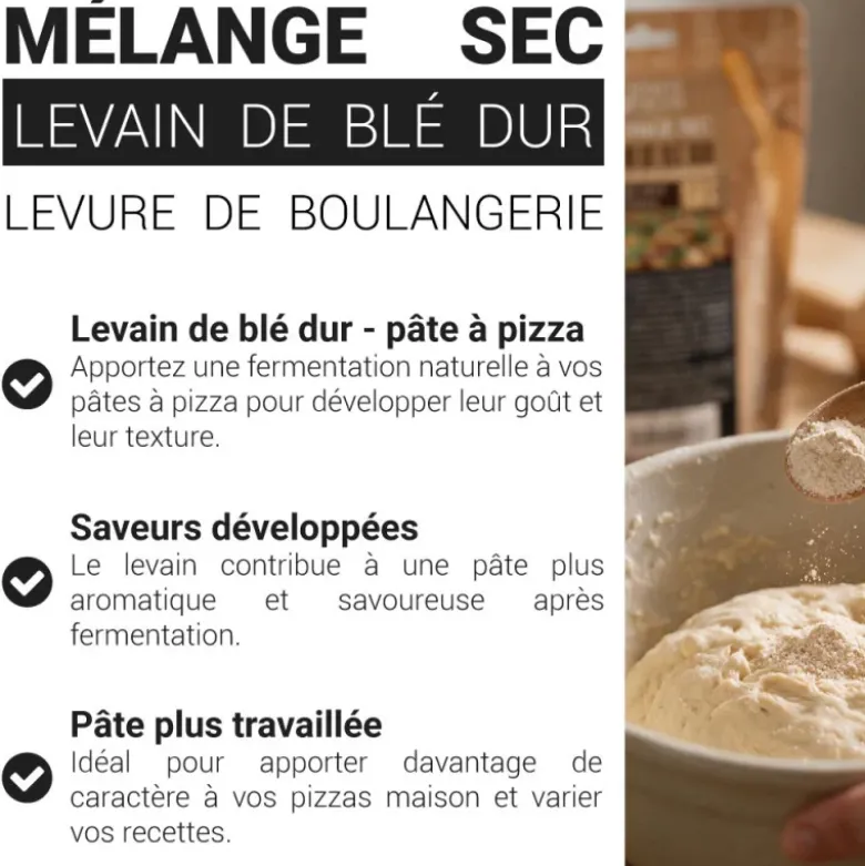 Levain de blé dur pour pâte à pizza 150 g