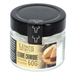 Levure chimique - poudre à lever 60 g - DDM 09/26