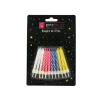 Lot de 24 bougies assorties - Hauteur 6 cm
