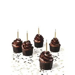 Lot de 12 bougies pailletées