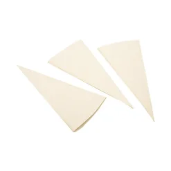 lot de 5 cornets à écriture en tissu enduit lavable 20 cm