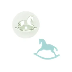 Lot de 3 découpoirs chevaux à bascule
