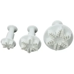Lot de 3 découpoirs éjecteurs Flocon de neige