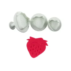 Lot de 3 découpoirs éjecteurs Fraises