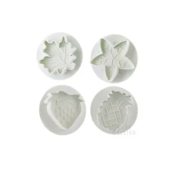 Lot de 4 découpoirs éjecteurs fruits