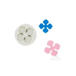 Lot de 3 découpoirs éjecteurs hortensia