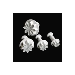 Lot de 4 découpoirs éjecteurs Marguerites