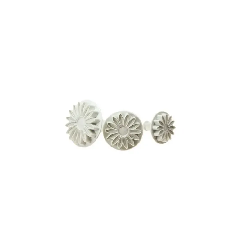 Lot de 3 découpoirs éjecteurs Marguerites