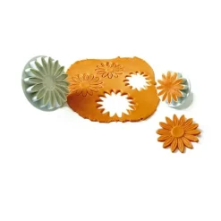 Lot de 3 découpoirs éjecteurs Marguerites