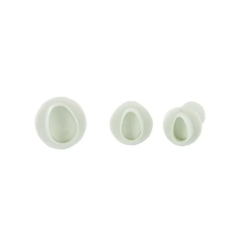 Lot de 3 découpoirs éjecteurs mini œufs