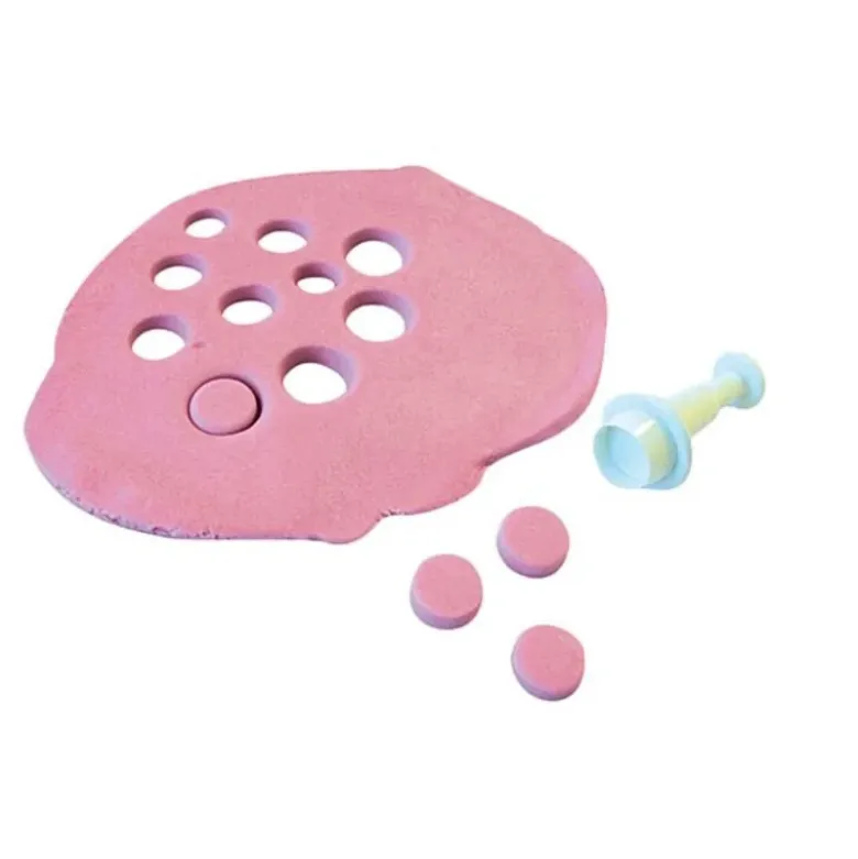Lot de 3 découpoirs éjecteurs mini-ronds