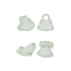 Lot de 4 découpoirs éjecteurs thème Fashion