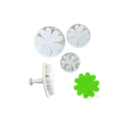 Lot de 3 découpoirs éjecteurs trèfles