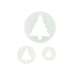 Lot de 3 découpoirs sapins