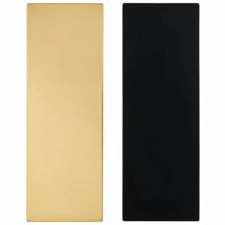 Lot de 5 semelles à bûche dorées