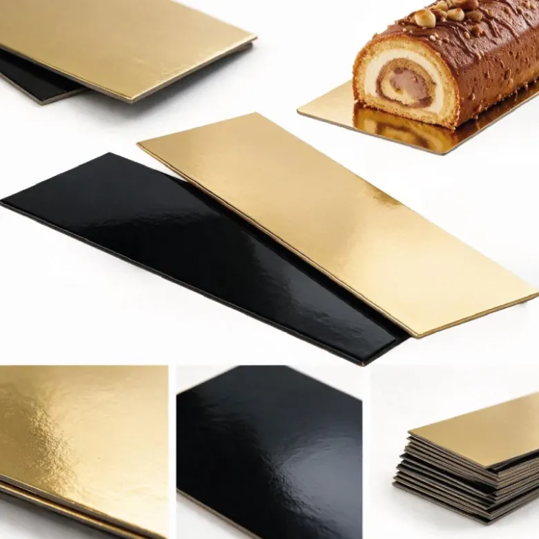 Lot de 5 semelles à bûche dorées
