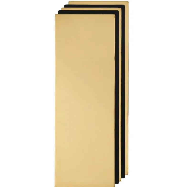 Lot de 5 semelles à bûche dorées