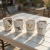 Lot de 4 tasses assorties thème "Love"