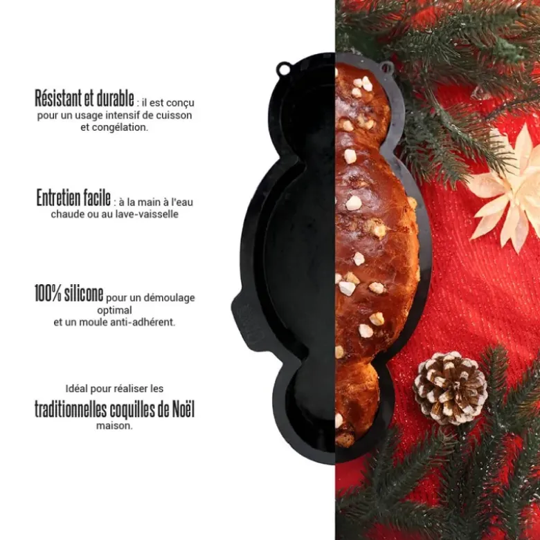 Lot moules pour coquilles de Noël