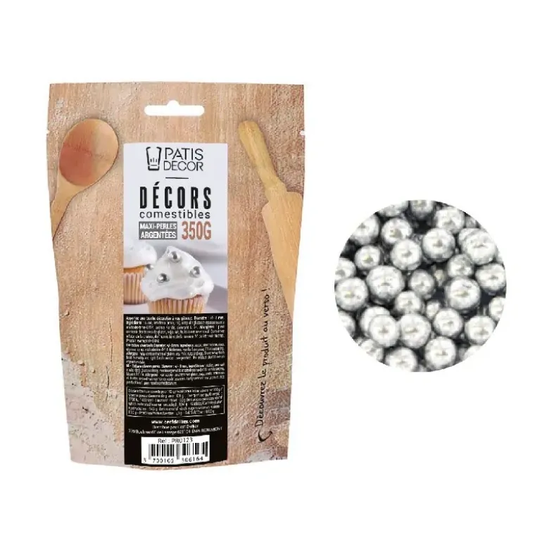 Maxi perlesargentées comestibles Ø 8 mm 350 g