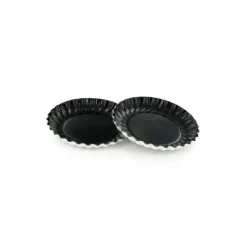 Mini assiette carton ronde noire 97mm (x50)