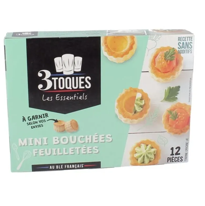 Mini bouchées feuilletées à garnir (x12)