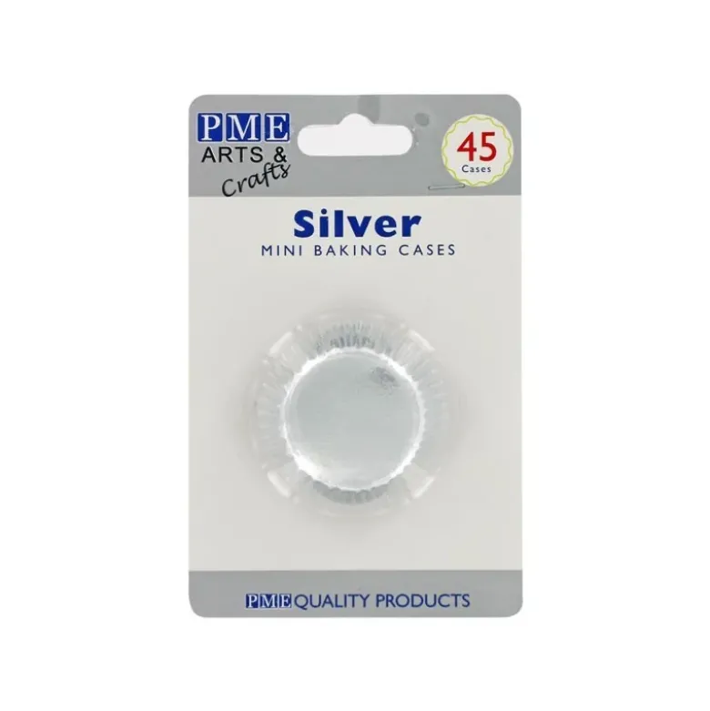 Mini-Caissettes aluminium argentées PME (x45)