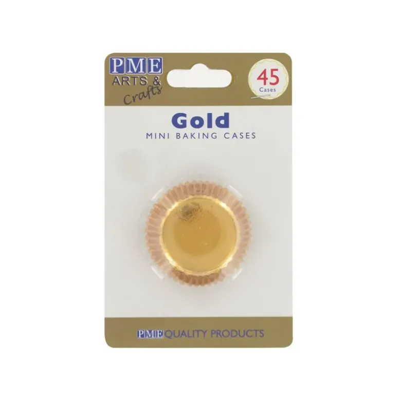 Mini-Caissettes aluminium dorées PME (x45)