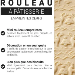 Mini rouleau empreintes Cerfs