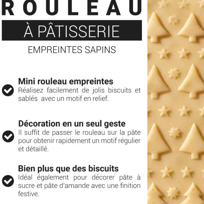 Mini rouleau empreintes Sapins