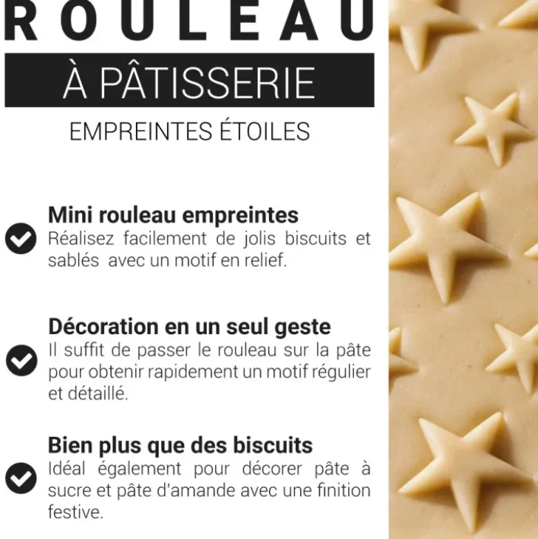 Mini rouleau empreintes Étoiles