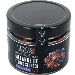Mélange de fleurs séchées violines 42 g