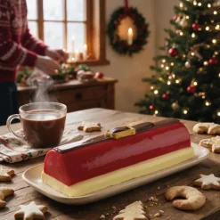 Moule à bûche PVC "Ceinture du Père Noël"