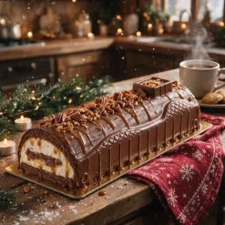 Moule à bûche PVC "Chalet de Noël"