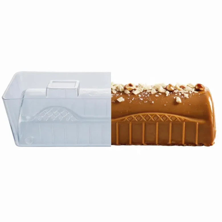 Moule à bûche PVC "Chalet de Noël"