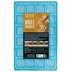 Moule à bonbons de chocolat carrés caramel - 24 empreintes