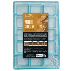 Moule carrés chocolat motifs arabesques