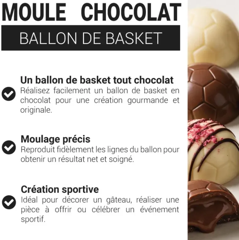 Moule chocolat ballon de basket