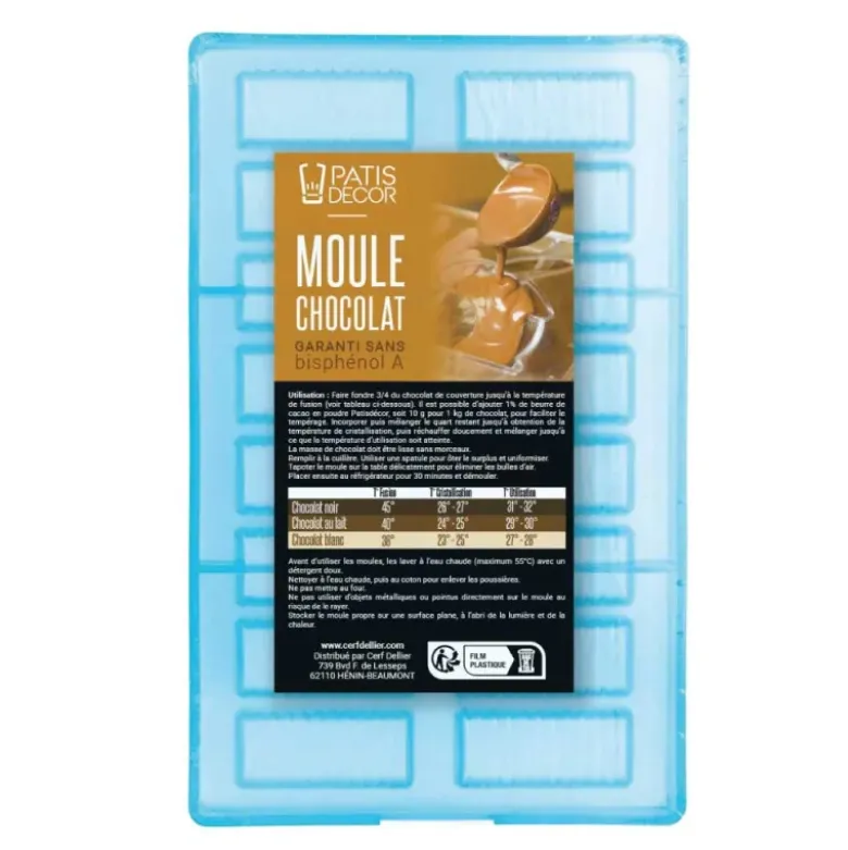 Moule chocolat 16 Barrettes