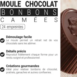 Moule chocolat bonbons camées