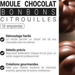 Moule chocolat bonbons citrouilles