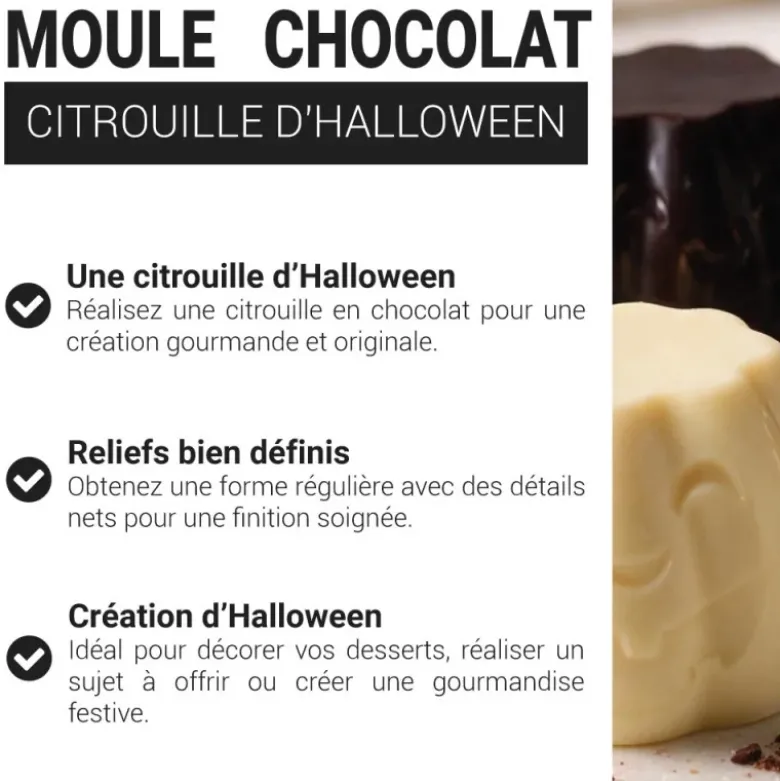 Moule chocolat citrouille d'Halloween