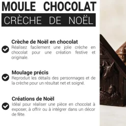 Moule chocolat Crèche de Noël