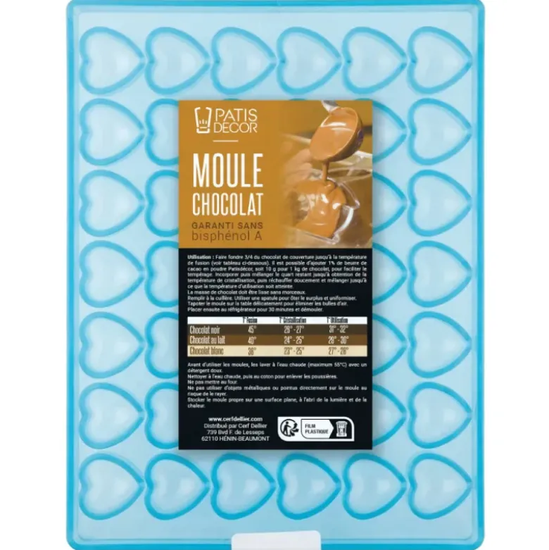 Moule chocolat 35 cœurs