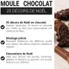 Moule chocolat 20 décors de Noël