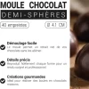 Moule chocolat demi-sphères 41 mm