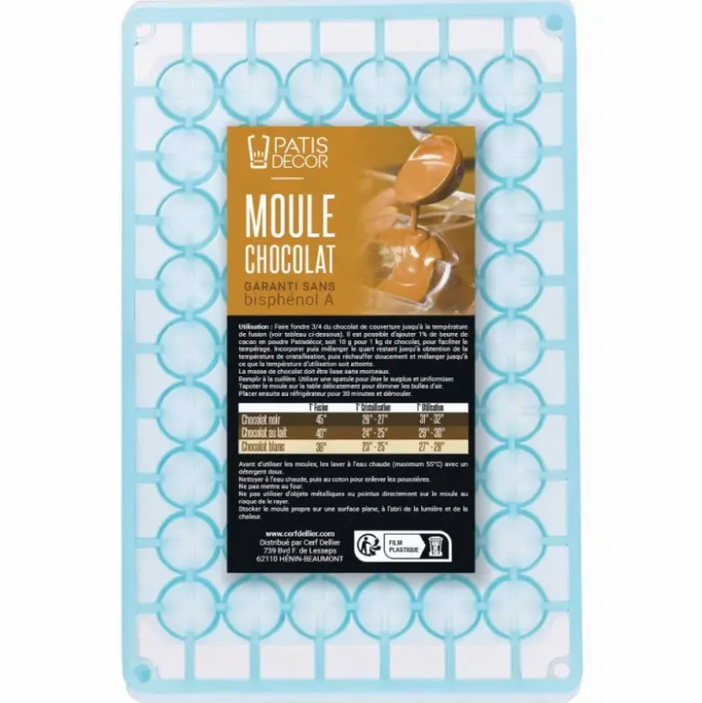 Moule chocolat demi-sphères 21 mm