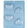 Moule chocolat en 3 parties coeurs origami