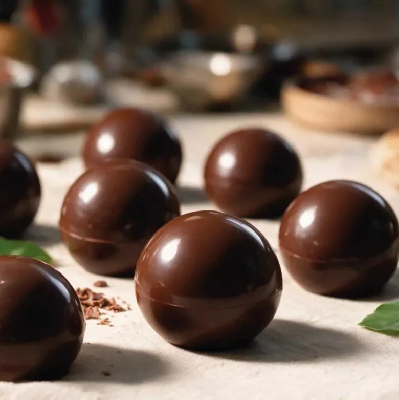 Moule chocolat en 3 parties demi-sphères 6 cm